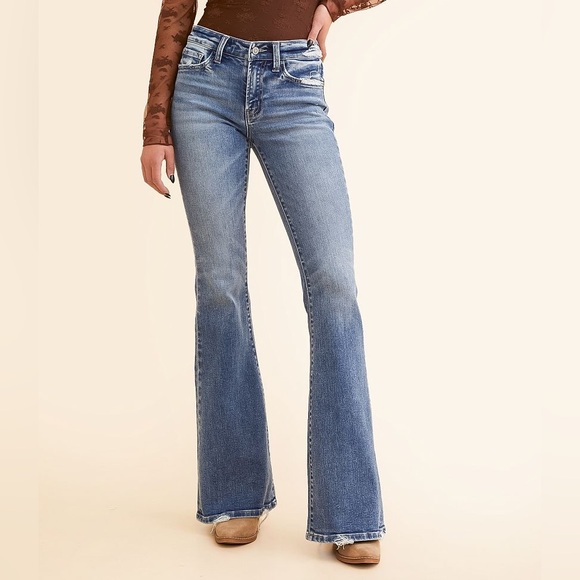 Flying Monkey Denim - Flying Monkey Light Blue Flare Jeans